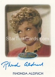 The Women of Star Trek Trading Card Autograph Rhonda Aldrich