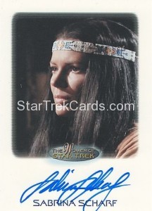 The Women of Star Trek Trading Card Autograph Sabrina Scharf Alternate