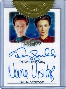 The Women of Star Trek Trading Card Autograph Terry Farrell Nana Visitor