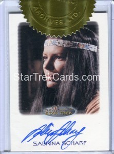 Women of Star Trek Trading Card Autograph Sabrina Scharf