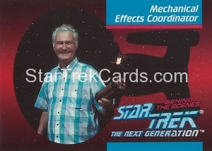 Star Trek The Next Generation Behind The Scenes Trading Card BTS141