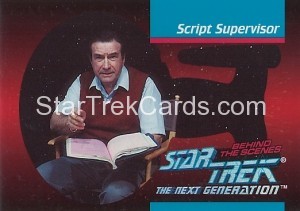 Star Trek The Next Generation Behind The Scenes Trading Card BTS27