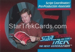 Star Trek The Next Generation Behind The Scenes Trading Card BTS29