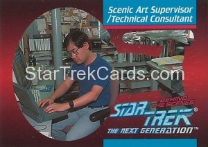 Star Trek The Next Generation Behind The Scenes Trading Card BTS4
