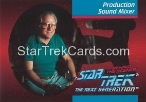 Star Trek The Next Generation Behind The Scenes Trading Card BTS5
