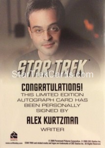 2009 Star Trek Movie Alex Kurtzman Back