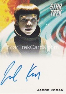Star Trek Movie Trading Card Autograph Jacob Kogan