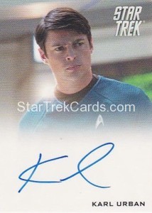 Star Trek Movie Trading Card Autograph Karl Urban
