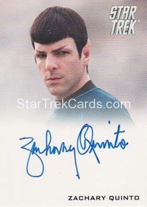 Star Trek Movie Trading Card Autograph Zachary Quinto