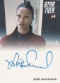 Star Trek Movie Trading Card Autograph Zoe Saldana