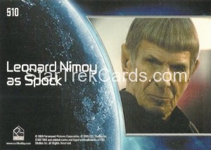 Star Trek Movie Trading Card S10 Back