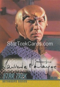 Star Trek The Original Series 40th Anniversary Trading Card A107 Rewards Card Black Ink Alternate