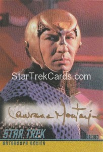 Star Trek The Original Series 40th Anniversary Trading Card A107 Rewards Card Gold Ink