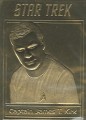 Star Trek Gold Sculptured Cards Captain James T Kirk Shatner