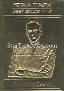 Star Trek Gold Sculptured Cards Dr Julian Bashir