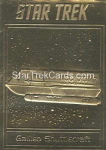 Star Trek Gold Sculptured Cards Galileo Shuttlecraft