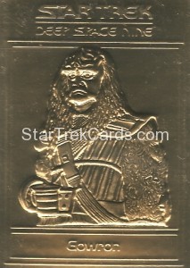 Star Trek Gold Sculptured Cards Gowron