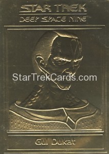 Star Trek Gold Sculptured Cards Gul Dukat