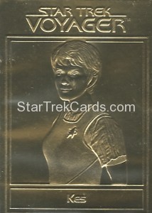 Star Trek Gold Sculptured Cards Kes