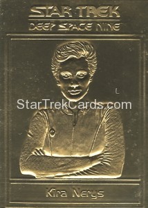 Star Trek Gold Sculptured Cards Kira Nerys