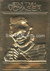 Star Trek Gold Sculptured Cards Neelix