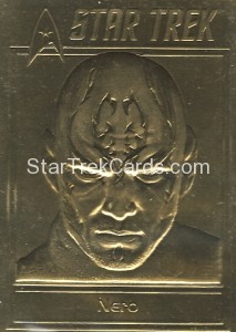 Star Trek Gold Sculptured Cards Nero