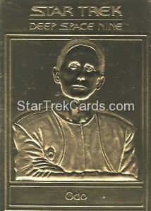 Star Trek Gold Sculptured Cards Odo