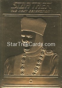 Star Trek Gold Sculptured Cards Q