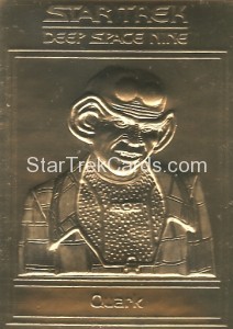 Star Trek Gold Sculptured Cards Quark