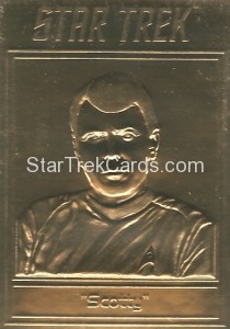 Star Trek Gold Sculptured Cards Scotty