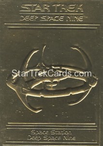 Star Trek Gold Sculptured Cards Space Station Deep Space Nine