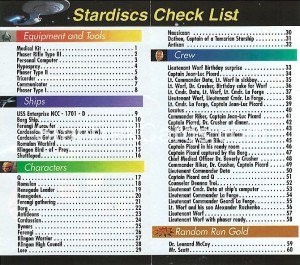 Star Trek The Next Generation Stardiscs Insert Middle