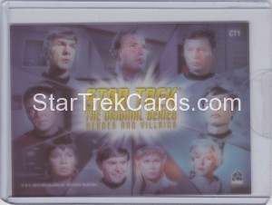 Star Trek The Original Series Heroes and Villains Trading Card CT1 1