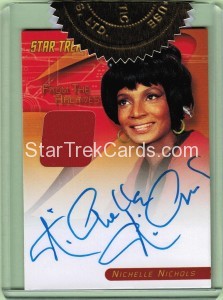 Star Trek The Original Series Heroes and Villains Trading Card Nichelle Nichols Autograph Costume