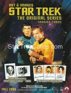 Star Trek The Original Series Art Images Trading Card Sell Sheet Front