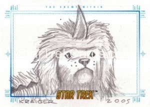 Star Trek The Original Series Art Images Trading Card Sketch The Enemy Within