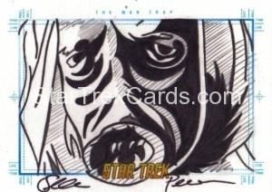 Star Trek The Original Series Art Images Trading Card Sketch The Man Trap