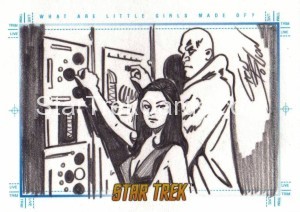 Star Trek The Original Series Art Images Trading Card Sketch What Are Little Girls Made Of