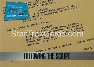 The Making of Star Trek The Next Generation Trading Card 10
