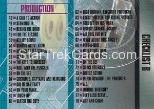 The Making of Star Trek The Next Generation Trading Card 100
