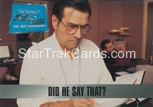 The Making of Star Trek The Next Generation Trading Card 58