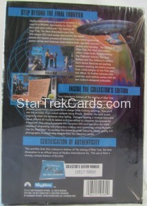 The Making of Star Trek The Next Generation Trading Card Collectors Edition Back