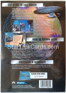 The Making of Star Trek The Next Generation Trading Card Platinum Edition Back