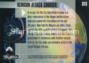 The Making of Star Trek The Next Generation Trading Card SV3 Back