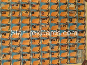 The Making of Star Trek The Next Generation Trading Card Uncut Sheet Back