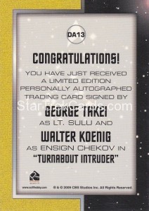 Star Trek The Remastered Original Series DA13 Back