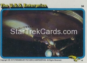 Star Trek The Motion Picture Topps Card 34