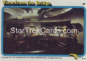 Star Trek The Motion Picture Topps Card 40