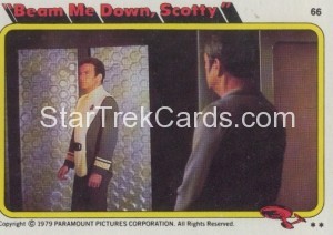 Star Trek The Motion Picture Topps Card 66