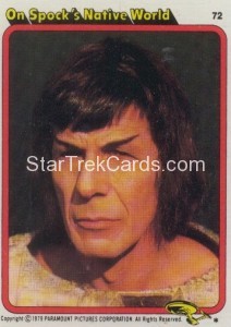 Star Trek The Motion Picture Topps Card 72